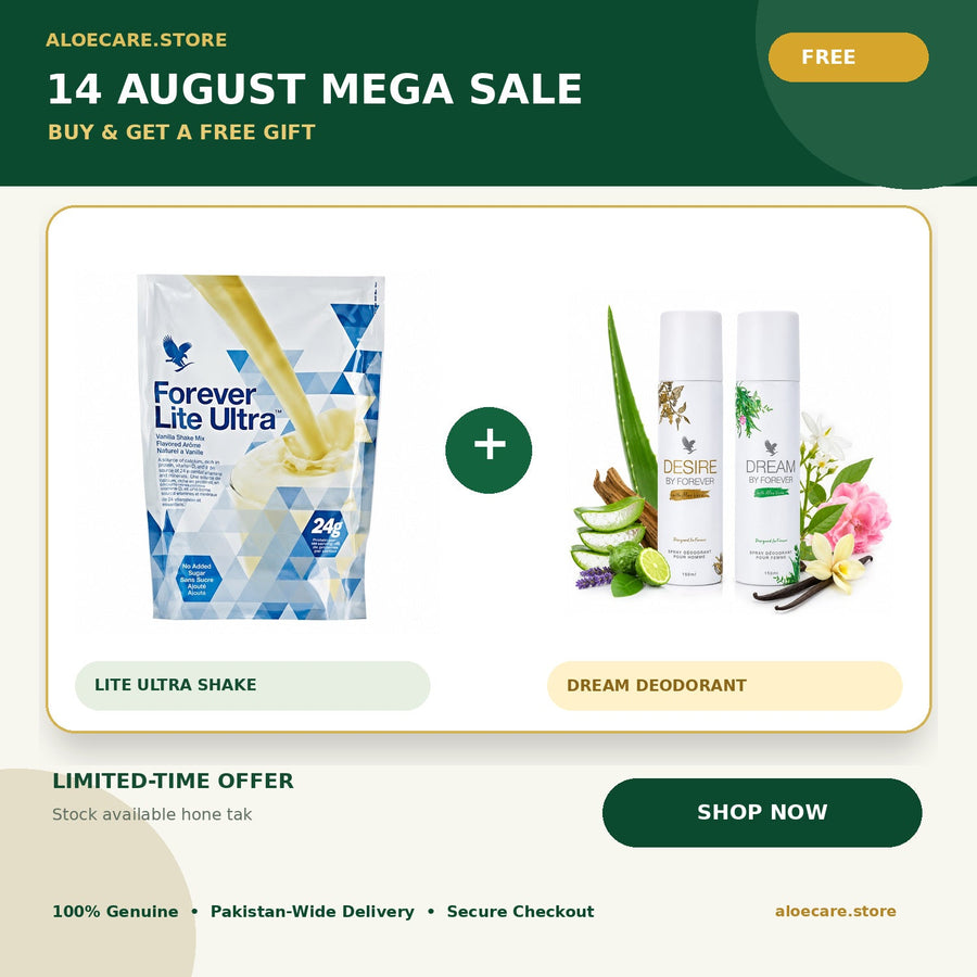 Forever Lite Ultra Shake + Dream Deodorant FREE in Pakistan