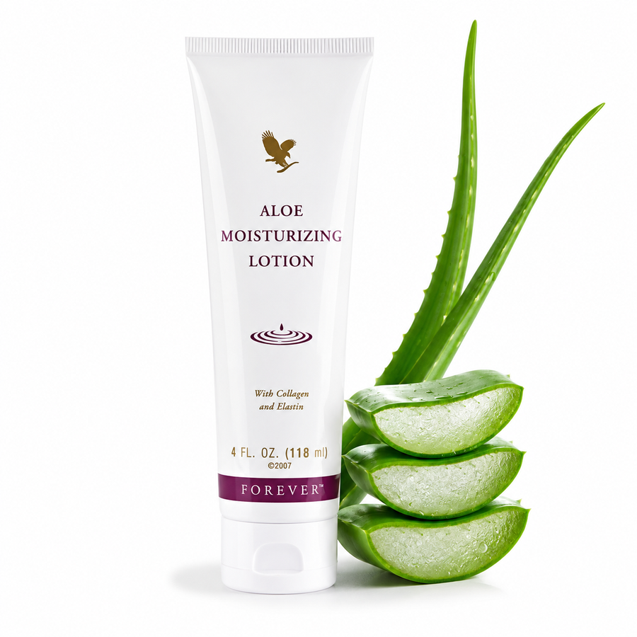 Forever Aloe Moisturizing Lotion | Aloe Vera, Collagen & Elastin | Deep Hydration | 118ml
