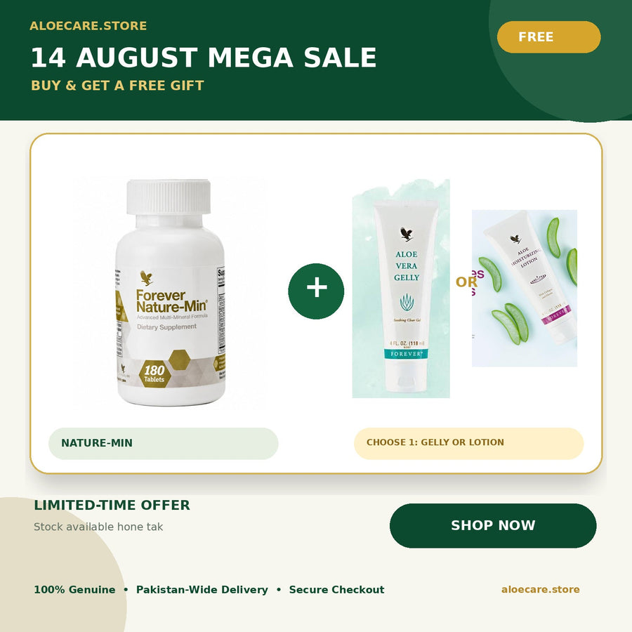 Forever Nature-Min Pakistan + FREE Aloe Gelly or Moisturizing Lotion